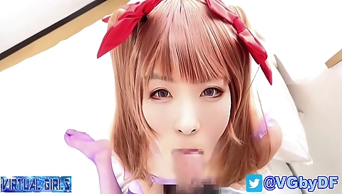 Asian girl with huge boobs