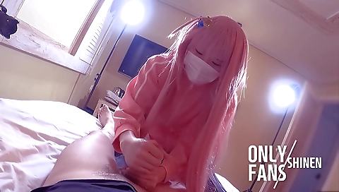 Japanese crossdresser with a cute face gets fucked