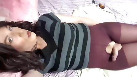 Sexy young countertop fucks like a slut