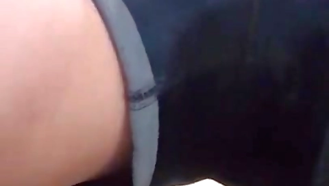 Sexy blonde milf in stockings is doing her own fetish