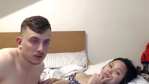 Asian teen gets fucked hard by the big dick cock kid