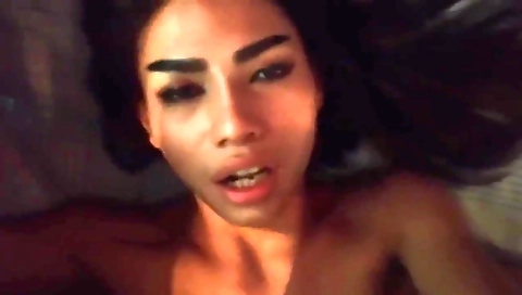 Asian ladyboy with big tits gets fucked hard in her pussy
