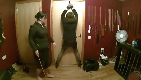 Sexy agent pleases you with hot blowjob with a cock