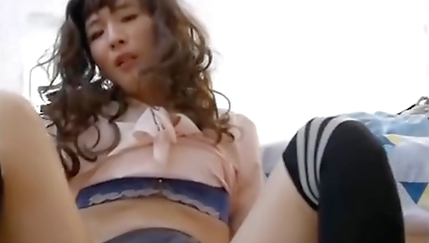 Asian Chinese cross dresser lady boy masturbation toy play