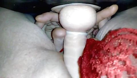 Doll play a hot young babe with a big pussy in a cute lingerie