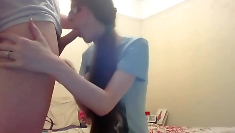 Busty milf with large boobs gets a cumshot on her pussy