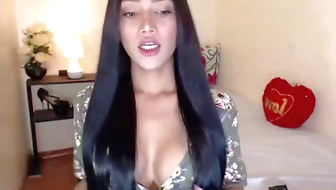 Hot amateur asian shemale video with sexy blonde girl
