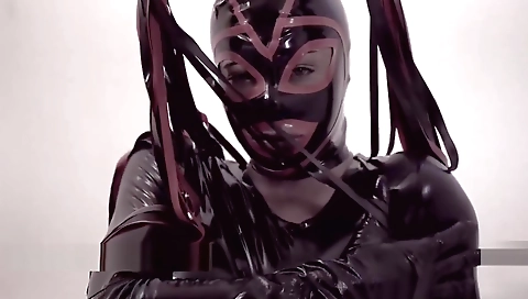 Mistress Shemale Bruna Venchy dominate and fucks hard slave