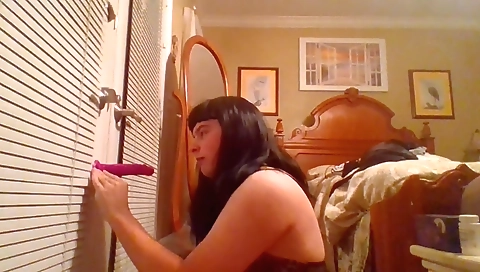 Small tit teen in solo webcam amateur show with a sexy face