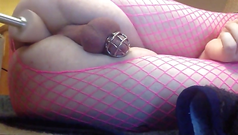 Sexy naked shemale with a perfect body masturbating