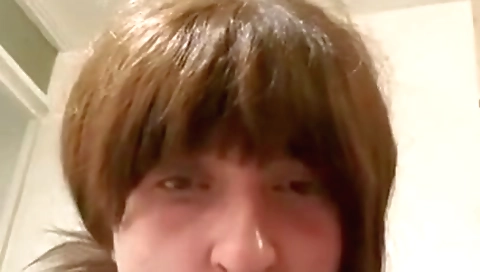 A cute shemale teen is getting fucked and stuffed in the back
