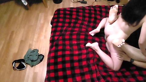 Busty amazon girl gets on the phone and her man asks her to come