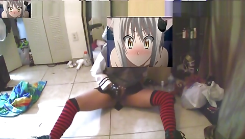 :) 1ST time Anal Dildo FURSUIT +CUM- TrapKittyahotmail